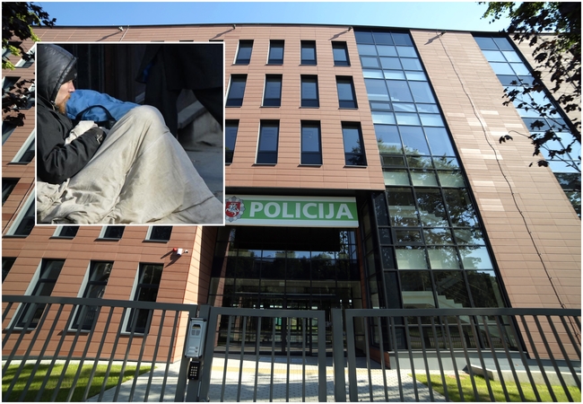 Neramus vakaras Klaipėdoje: du girti benamiai veržėsi į policijos komisariatą