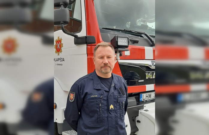 Ugniagesys gelbėtojas A. Kriunas: kilus gaisrui laive, patenkame į tikrą pragarą