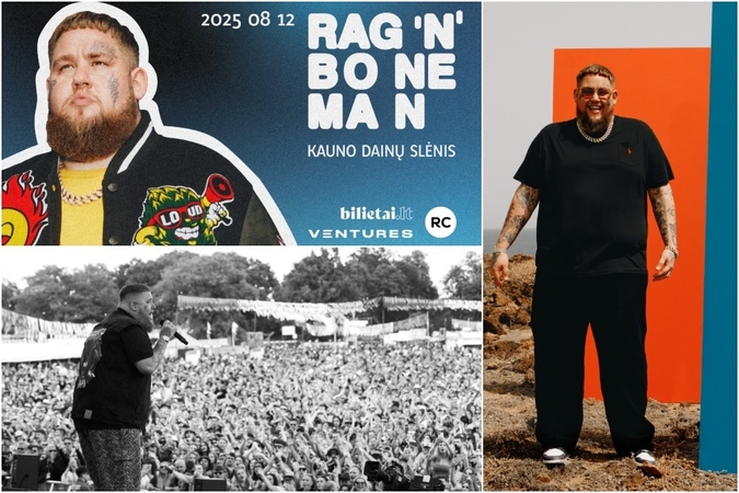 Rugpjūtį Kauno Dainų slėnyje koncertuos Rag'n'Bone Man