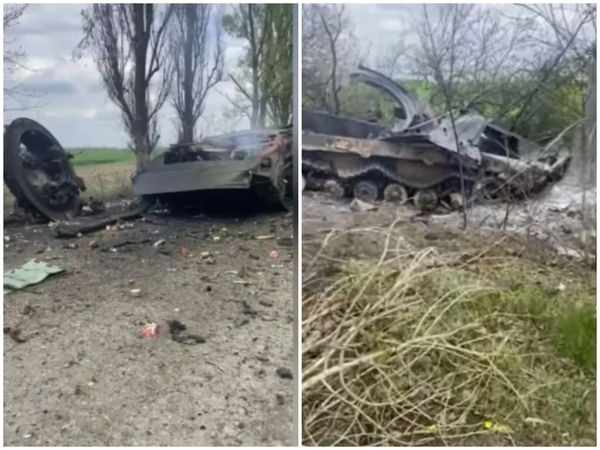 Ukrainiečiai rusų šarvuotį susprogdino kartu su viduje sėdėjusiais kariais (vaizdo įrašas)