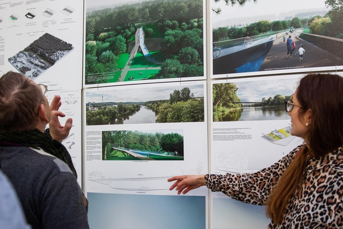 Paaiškėjo, kokį pėsčiųjų tiltą per Nerį statys Vilnius