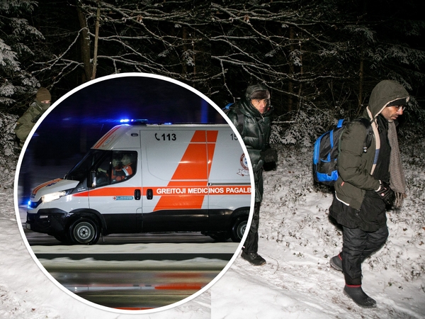 Varėnos rajone aptiktas ir į ligoninę išgabentas negalintis eiti sušalęs siras