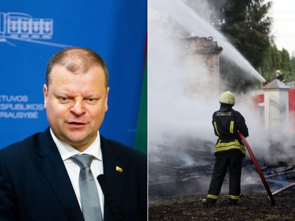 Premjeras pavedė aiškintis, kaip būtų galima efektyviau gesinti gaisrus