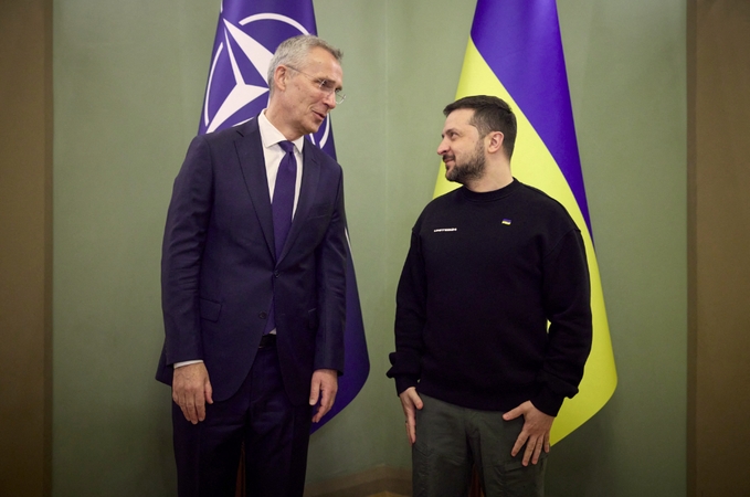 Generalinis sekretorius: V. Zelenskis dalyvaus NATO viršūnių susitikime Vilniuje