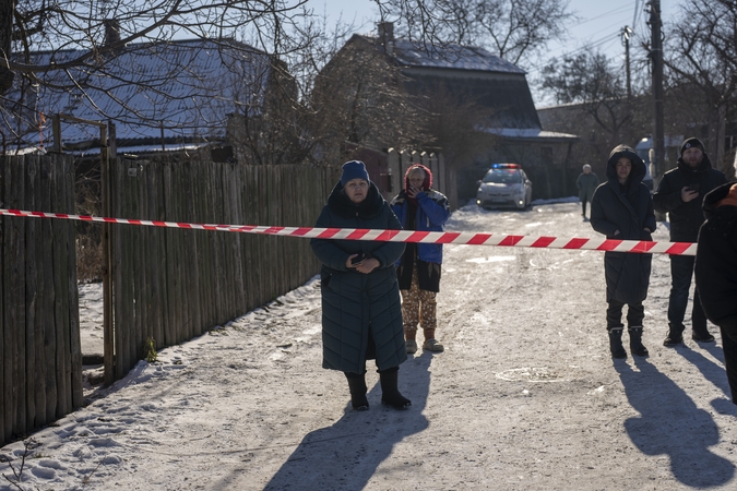 Rusija smogė Ukrainai raketomis ir dronais