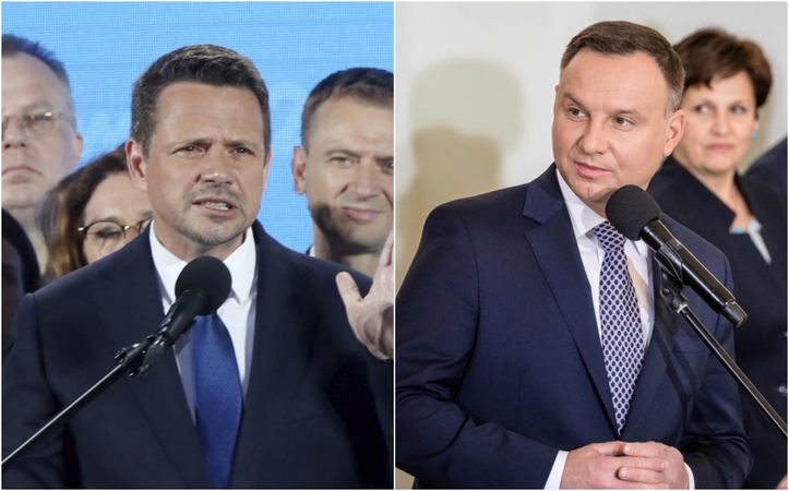 R. Trzaskowskis ir A. Duda