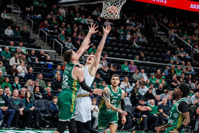 LKL rungtynėse Kaune susitiko Kauno „Žalgiris“ ir Panevėžio „Lietkabelis“