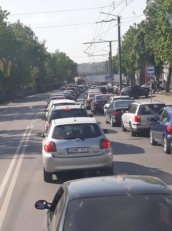 Raudondvario plente – vilkiko ir lengvojo automobilio avarija