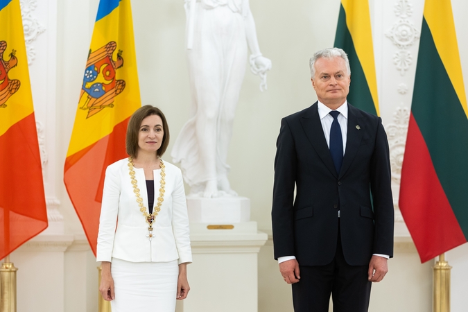 Lietuvoje viešinti Moldovos prezidentė: laisvė nėra savaime suprantama