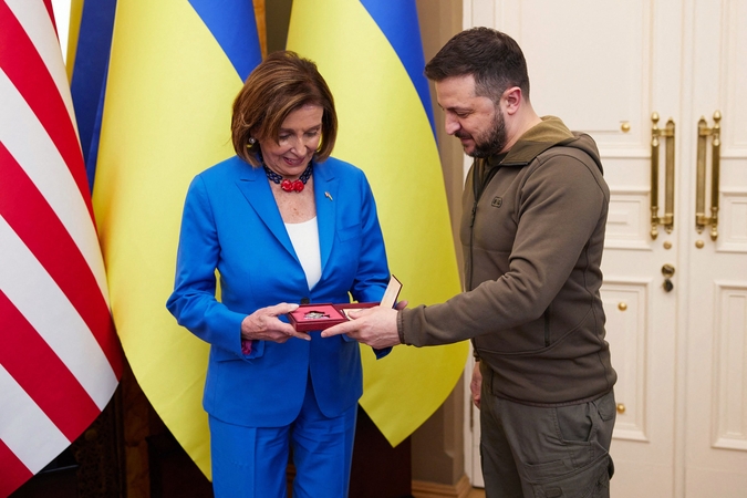 Nancy Pelosi ir Volodymyras Zelenskis