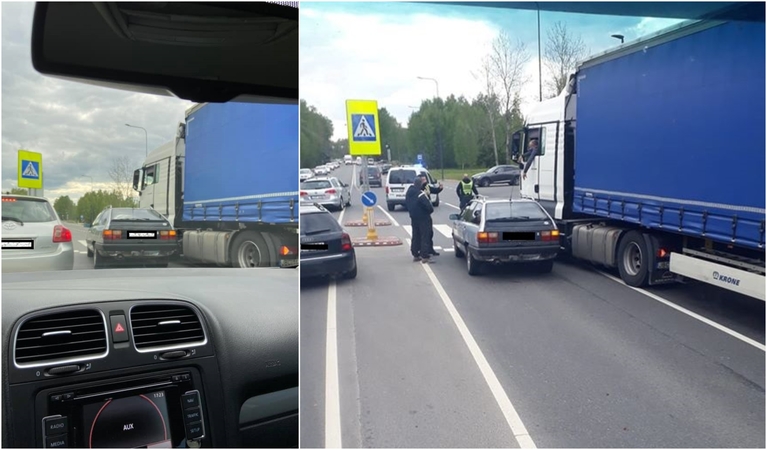 Ateities plente – dvi avarijos: pranešta, kad iš įvykio vietos pasišalino vairuotojas