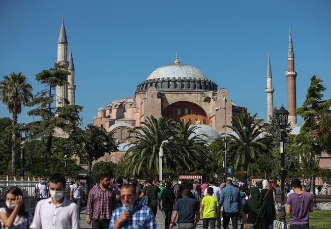 Ministras: Turkija su Šv. Sofijos soboru toliau elgsis kaip su UNESCO paveldo objektu