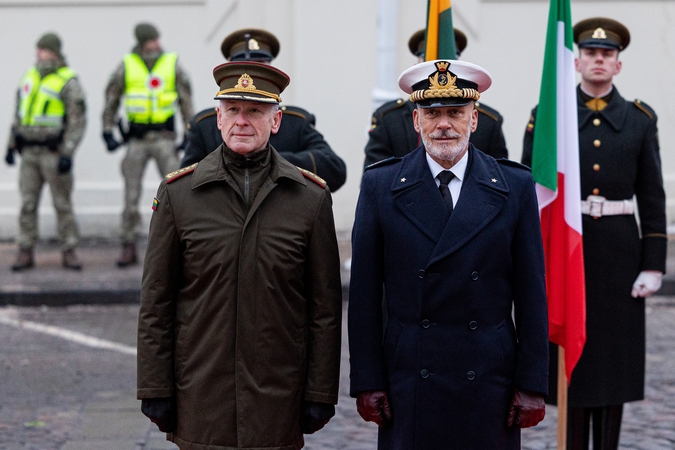 V. Rupšys: planuojamos bendros oro gynybos pratybos su Italija – įžanga į rotacinį modelį
