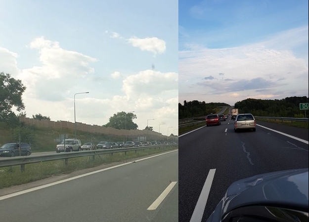 Pareigūnai pajūryje kontroliavo eismą, bet kamšačių nereguliavo