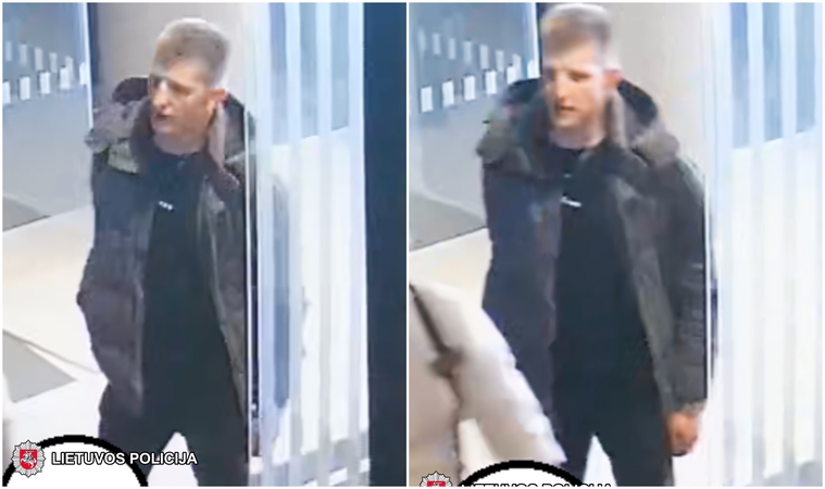Vilniuje – susistumdymas: policija ieško šio vyro