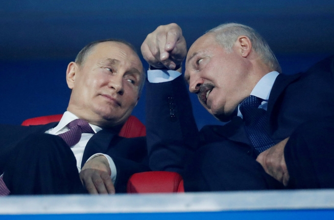 V. Putinas: suformuotas pareigūnų rezervas, kuris prireikus vyks į Baltarusiją