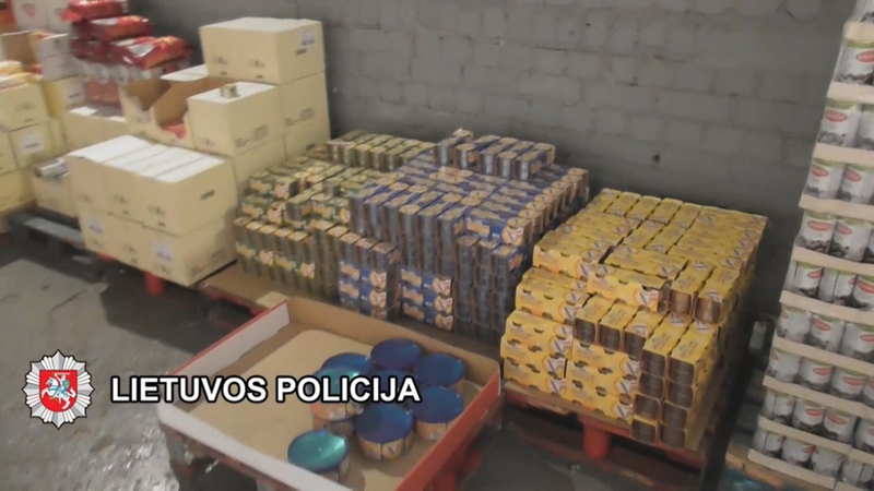 Klaipėdos kriminalistai aptiko nelegaliai laikomų prekių sandėlį