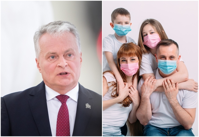Prezidentas ragina nedelsiant sugriežtinti karantiną: siūlo riboti šeimų bendravimą