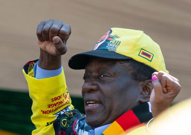 Zimbabvės prezidentu išrinktas E. Mnangagwa, opozicija žada rezultatus skųsti teisme