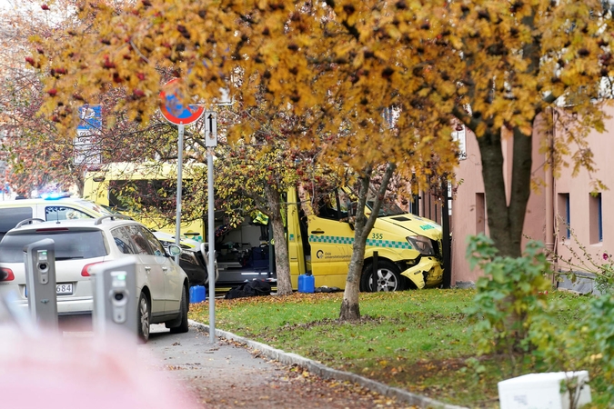 Norvegų policija areštavo su vogtu greitosios pagalbos automobiliu siautėjusį asmenį