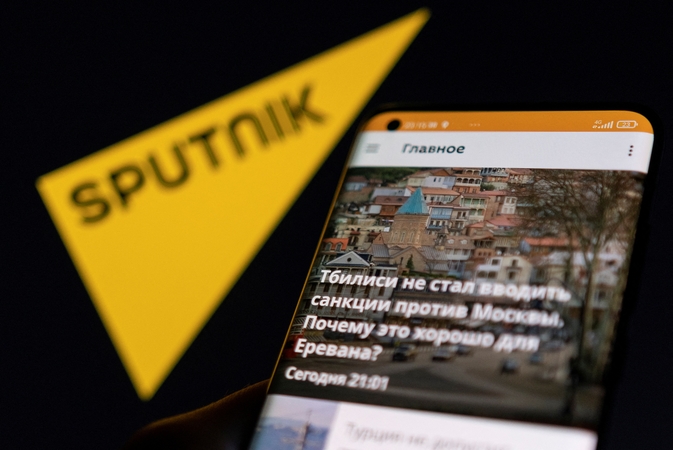 Latvija blokuos visą interneto turinį, susijusį su Rusijos propagandos kanalu „Sputnik“