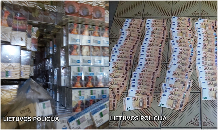 Šalčininkuose aptikta 22 tūkst. eurų vertės kontrabandinių rūkalų