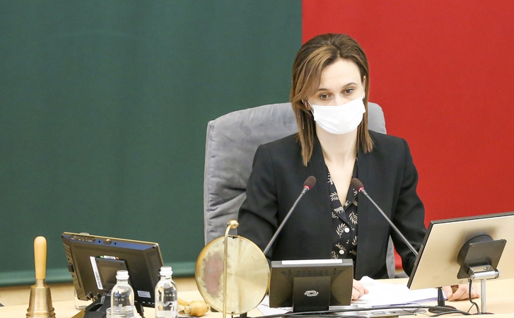 Seimo pirmininkė: apmaudu, jei „valstiečiai“ pasitrauktų iš darbo grupės dėl švietimo susitarimo