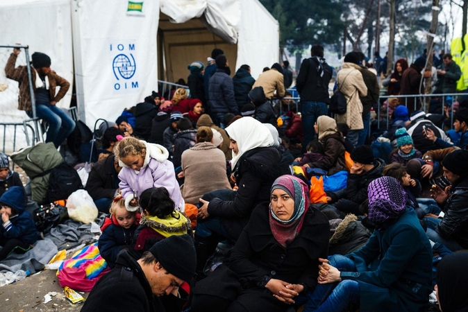 EU lyderiai nesutaria dėl migrantų kelio per Balkanų šalis uždarymo