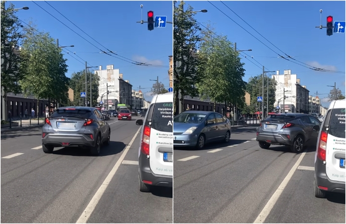 Kauno centre – prieš eismą: išsiblaškėliai tikrina vairuotojų budrumą