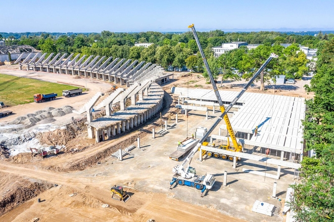 Patenkino smalsumą: kas vyksta rekonstruojamame Kauno stadione?