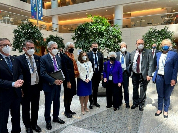 JAV iždo sekretorė, Ukrainos ministras išėjo iš G-20 susitikimo kalbant Rusijos atstovui