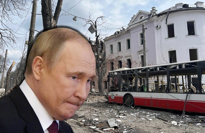 Į Rusiją skrieja lyderių kritika: dabar Putinas turi nutraukti ugnį be jokių papildomų sąlygų