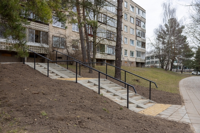 Visoje sostinėje remontuojami laiptai, darbams skirta per 600 tūkst. eurų