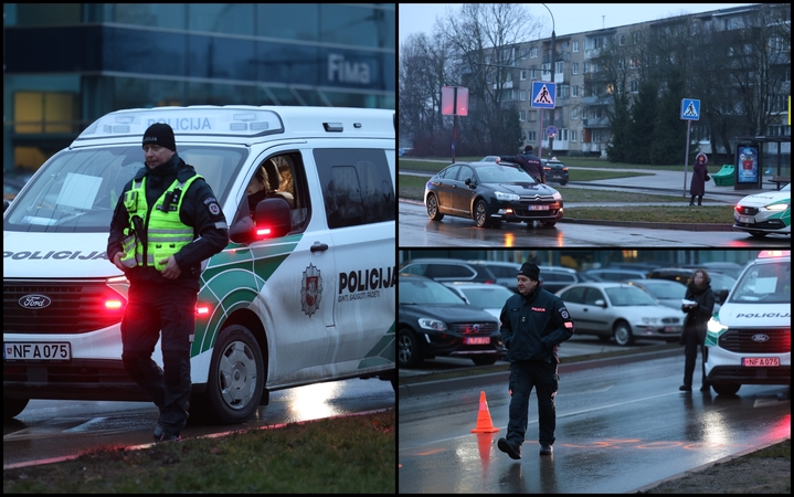 Ryto avarija: nuo pėsčiųjų perėjos – į ligoninę