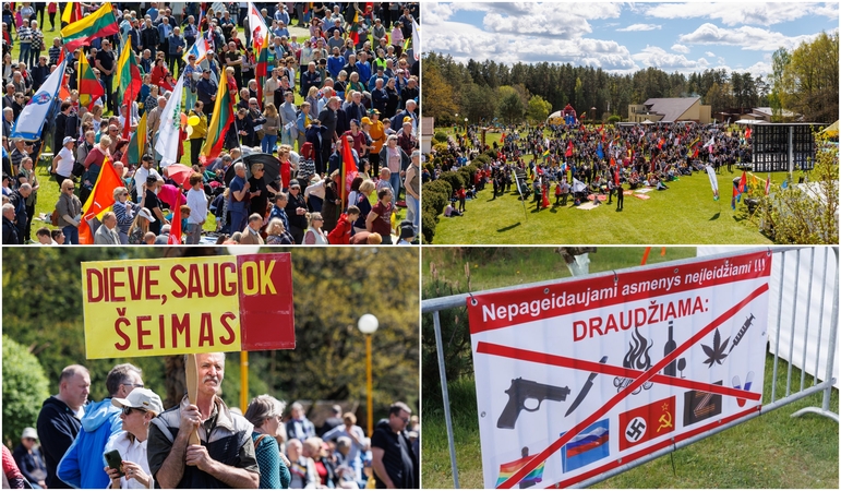 Pakaunės sodyboje susirinkę „maršistai“: Lietuvoje dabar „biškį“ darosi „bardakas“