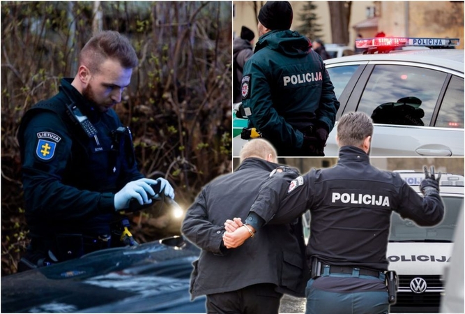 Per dieną smurtautojai sužeidė tris policininkus