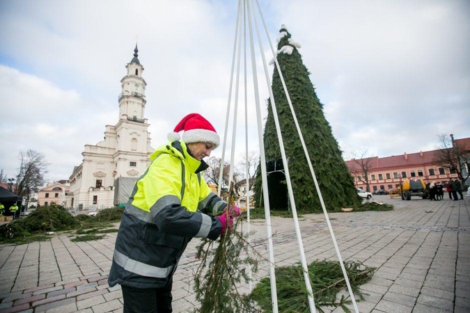 Rotušės aikštė seks sniego pasaką