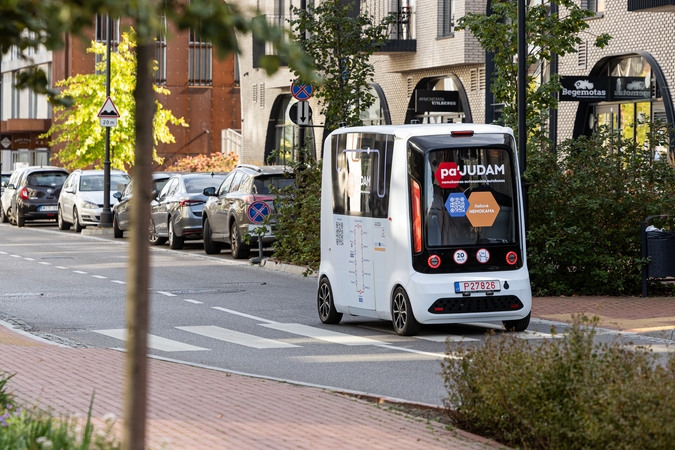 Autonominio autobuso pristatymas Vilniuje
