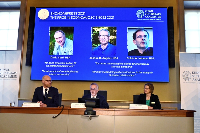 Paskelbti Nobelio ekonomikos premijos laureatai