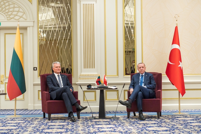G. Nausėda išvyksta vizito į Turkiją, susitiks su R. T. Erdoganu
