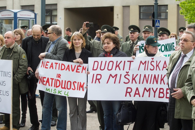 Miškininkai ruošiasi įspėjamajam streikui