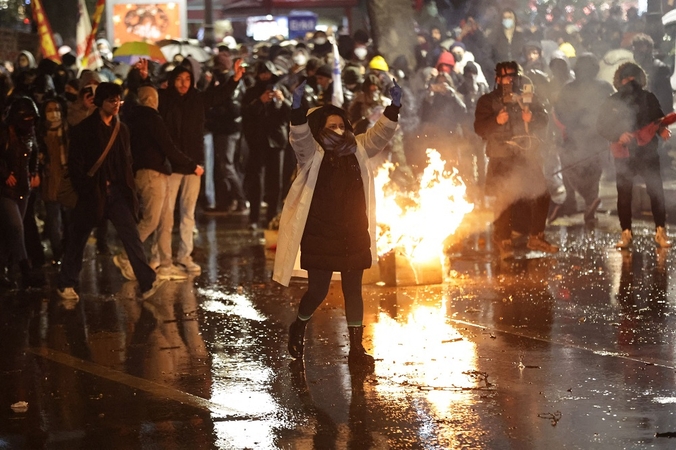Po masinių protestų Turkijoje sulaikyta daugiau kaip 340 žmonių