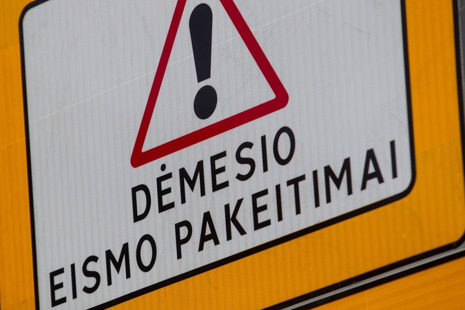 Sostinės Žvejų gatvėje įvedami eismo ribojimai