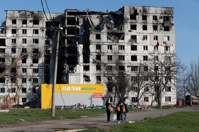 Karas: Ukraina siūlo Rusijai surengti derybas apsiaustame Mariupolyje