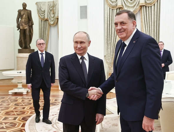 Vladimiras Putinas ir Miloradas Dodikas