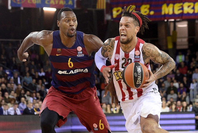 "Barcelona" lengvai susidorojo su „Olympiakos“ krepšininkais