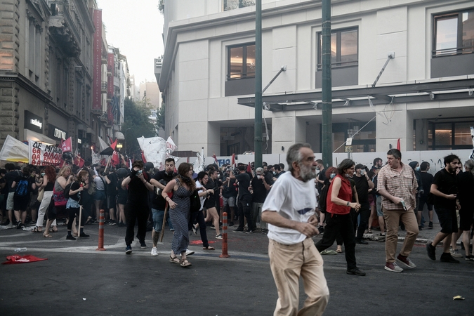 Graikijoje vyko protestai prieš griežtinamas demonstracijų organizavimo taisykles