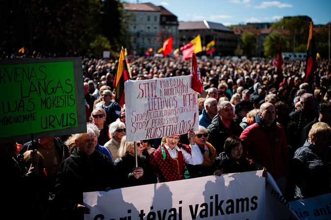 Seimui svarstant mokestinius pakeitimus, Vilniuje rengiamas antrasis mitingas