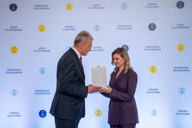 Gitanas Nausėda ir Olena Zelenska