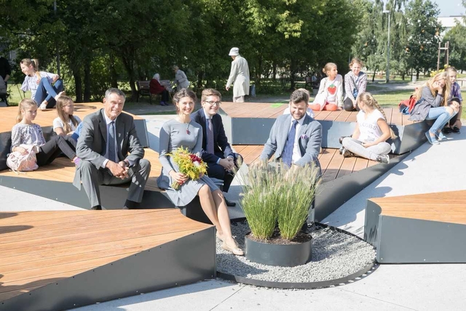 Dovana Vilniui – atnaujintos viešosios erdvės Justiniškėse